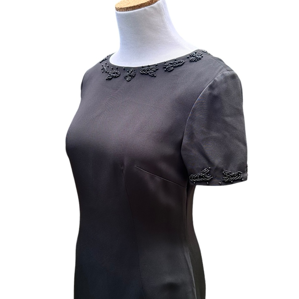 Dolce & Gabbana Beaded Cocktail Dress Black SZ 40 Small - Picture 7 of 16